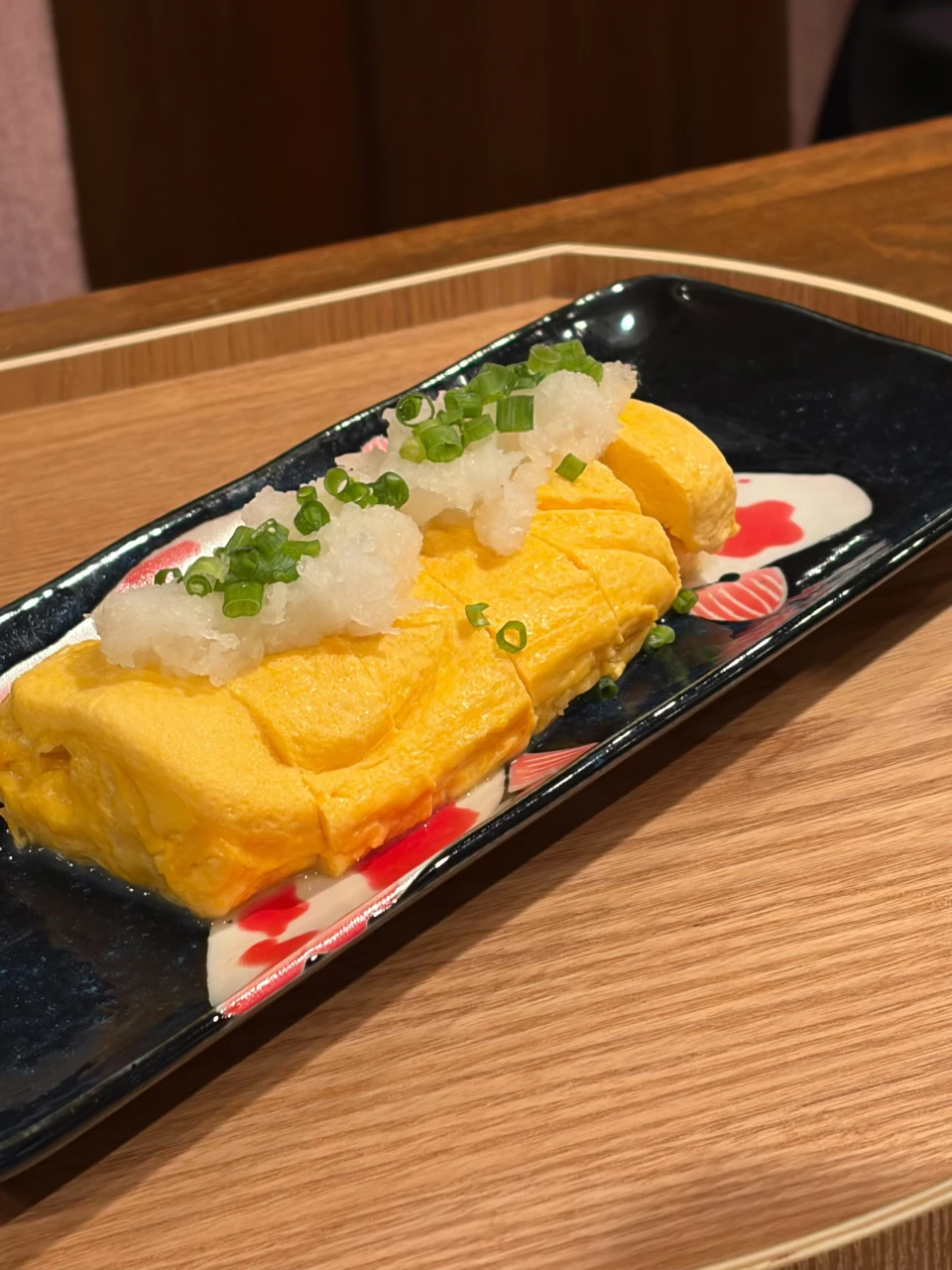 大根おろしとねぎを添えた玉子料理